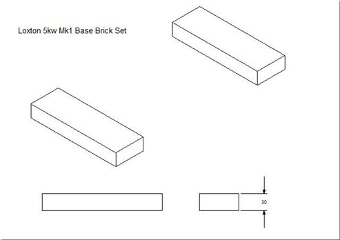 Picture of Loxton - Churchill 5kW mk1 Base Brick Set (Pair)