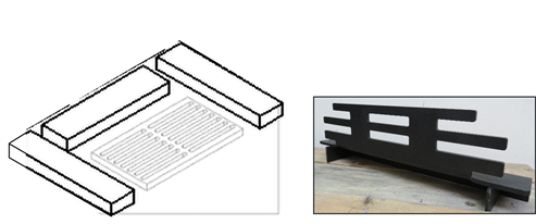 Picture of Loxton / Churchill 8kW mk2 Base Brick Set (EMG grate to plain grate)