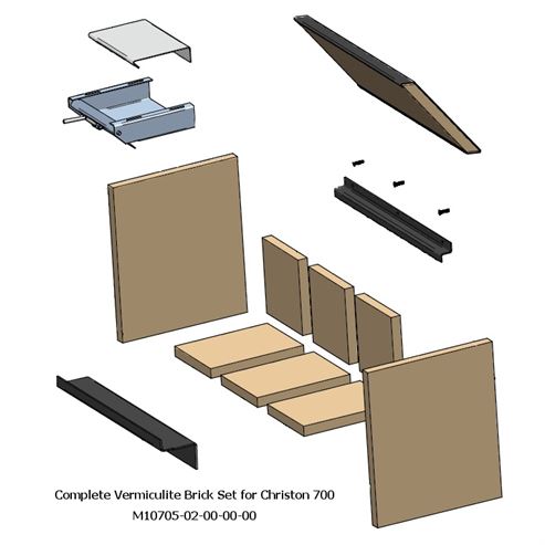 Picture of Complete Fire Brick Set for Christon 700