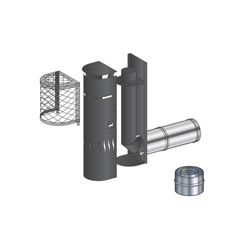 Picture of Mendip Stoves Gas Flue Kit 2 - Snorkel Terminal