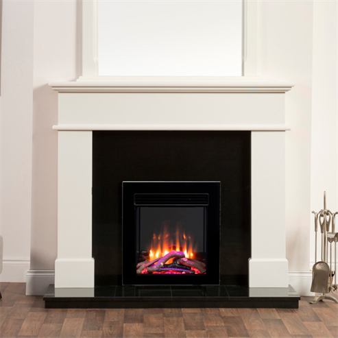 Picture of 37" x 37" Black Granite Back Panel - Gas / Electric Fires Only