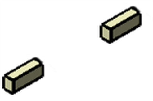 Picture of Small Front Fire Brick Pair - L/Ch 10kW Mk3