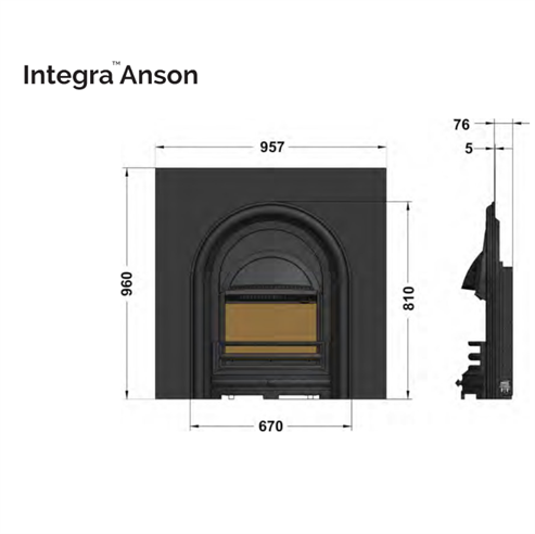 Picture of Integra Anson Cast Iron Back Panel